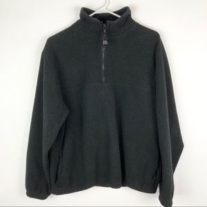 Timberline Colorado Black Fleece Half Zip Up Pullover Jacket